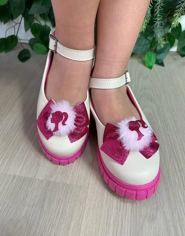 Sapatilha Mocassim Barbie Pom Pom