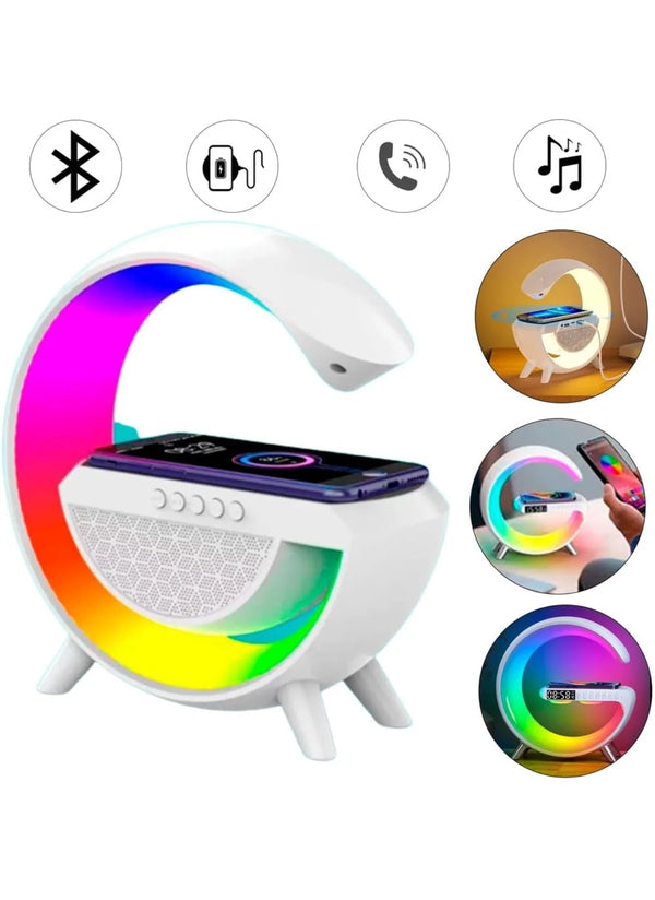 Alto-falante Bluetooth G com estação inteligente, estação inteligente, RGB, Bluetooth luminoso, 3 em 1
