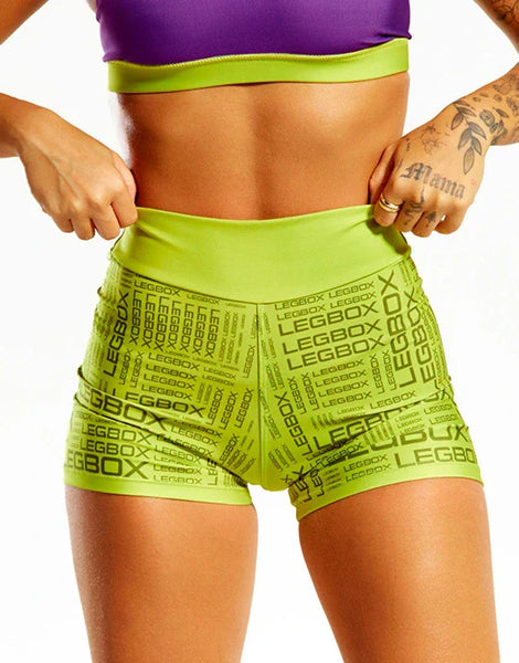 Short Fitness Feminino Glow Verde