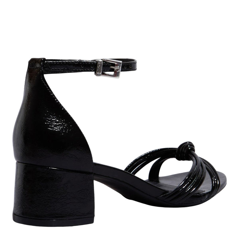 Sandália Metalizado Reflexo Preto