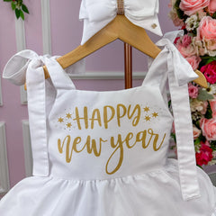 Vestido Blogueirinha Branco Feliz Ano Novo Glamim