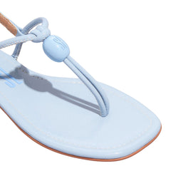 Rasteira Verniz Show Azul Gelatto