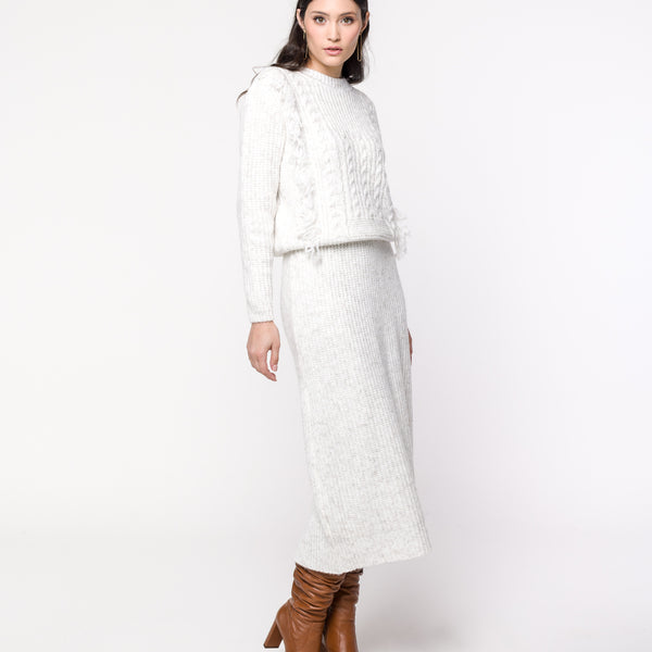 Saia Bianca Tricot