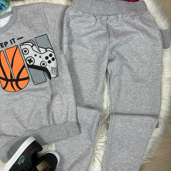 Conjunto Inverno Taita Kids Menino Fun Cinza