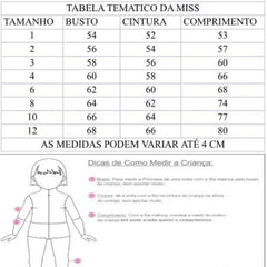 Vestido Tematicos da Miss A Bela e a Fera - Glamim