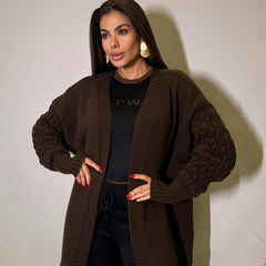 CARDIGÃ DE TRICOT FEMININO PERFECT WAY
