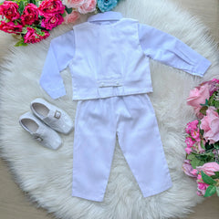 CONJUNTO MISS CHERRY SOCIAL COLETE BRANCO