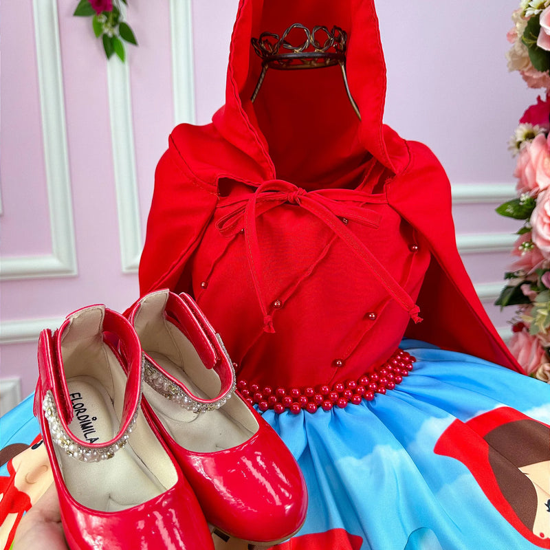 Vestido Infantil Temáticos da Gigi Chapeuzinho Vermelho - Glamim