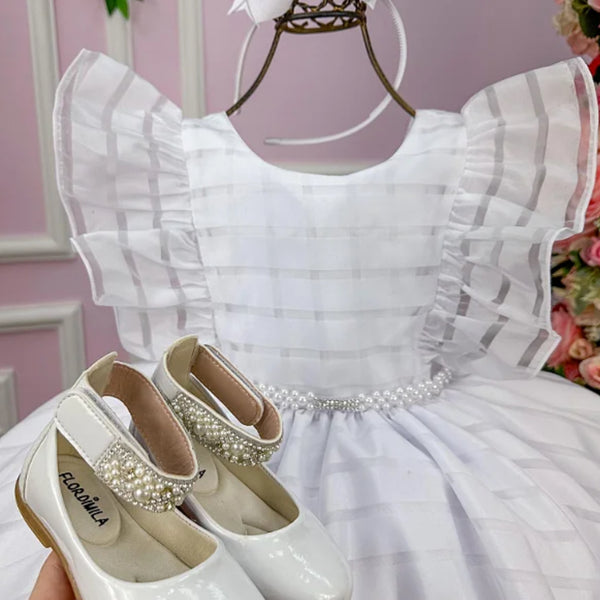 Vestido Branco Luxo - Glamim