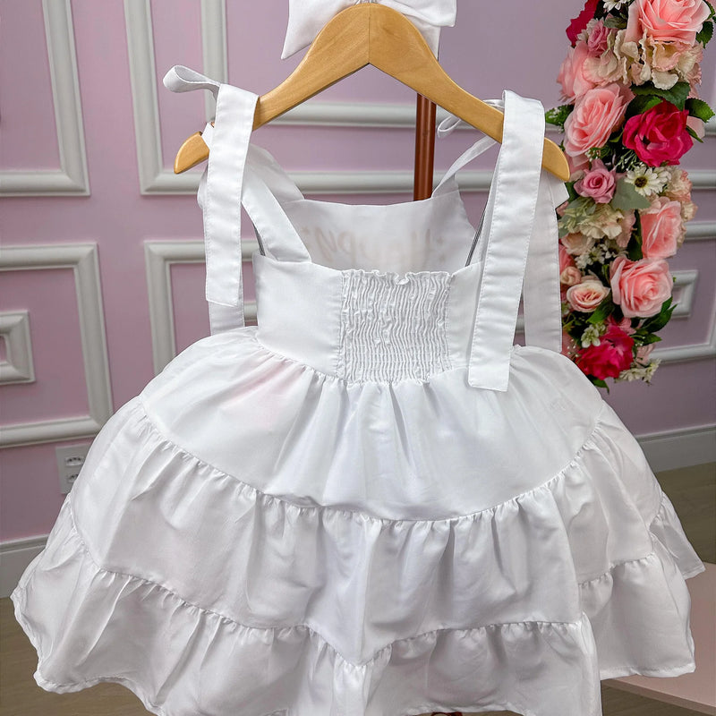 Vestido Blogueirinha Branco Feliz Ano Novo Glamim