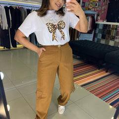 T-SHIRT LOVE-ME AMAR Camiseta Laço - Glamim