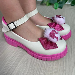 Sapatilha Mocassim Barbie Pom Pom