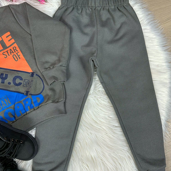 Conjunto Inverno Taita Kids Menino Skate Verde
