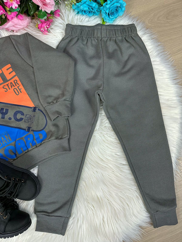 Conjunto Inverno Taita Kids Menino Skate Verde