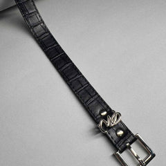 CINTO FEMININO EM COURO SINTETICO PRETO COM NIQUEL PERFECT WAY