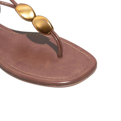 Rasteira Napa Madri Marrom