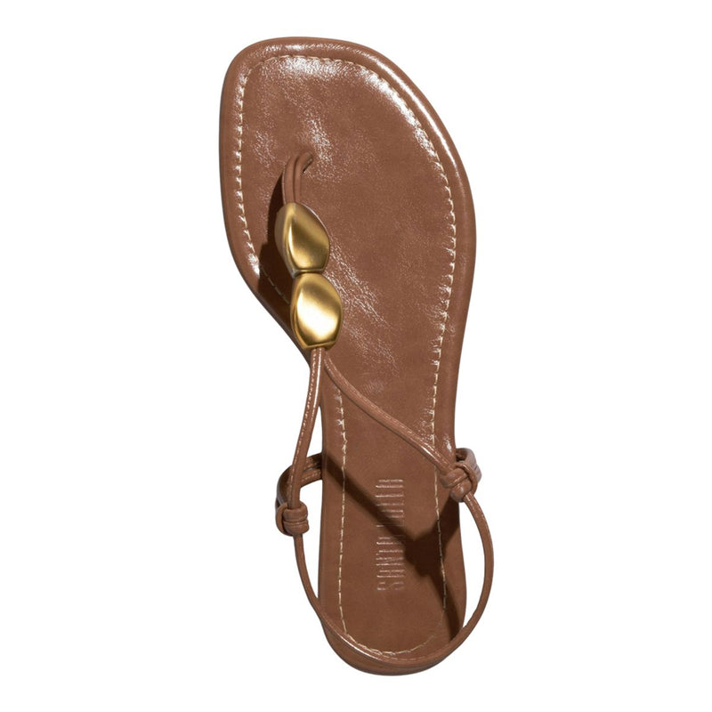 Rasteira Napa Madri Marrom