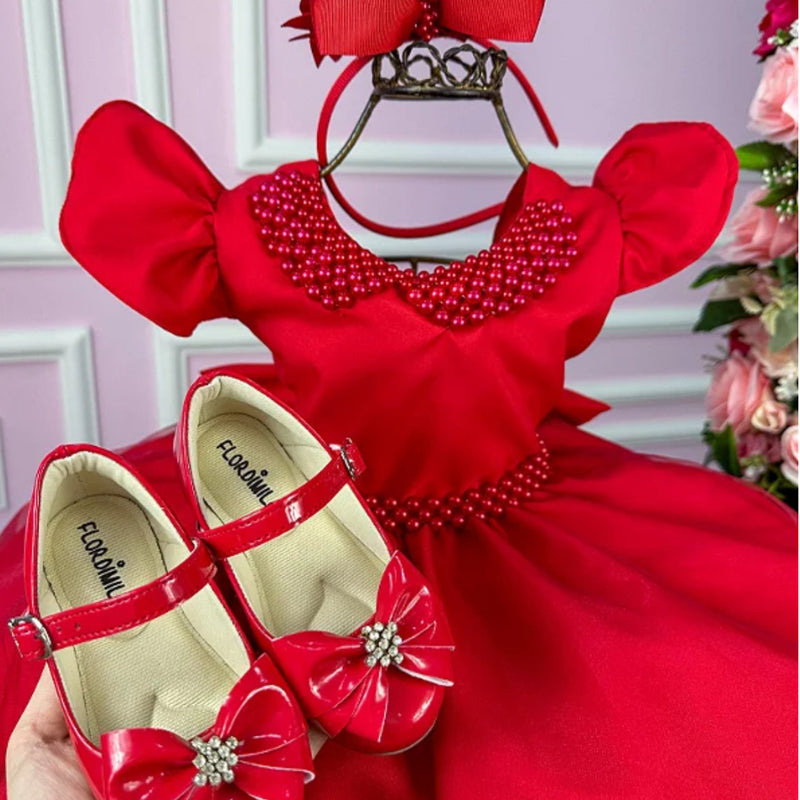 Vestido Luxo Pérolas - Glamim