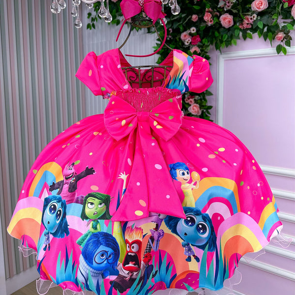 Vestido Tematicos Ysa Kids Divertidamente Glamim