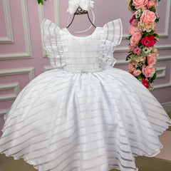 Vestido Branco Luxo - Glamim