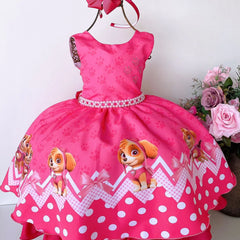 Vestido Tematicos da Miss Sky Patrulha Canina Glamim