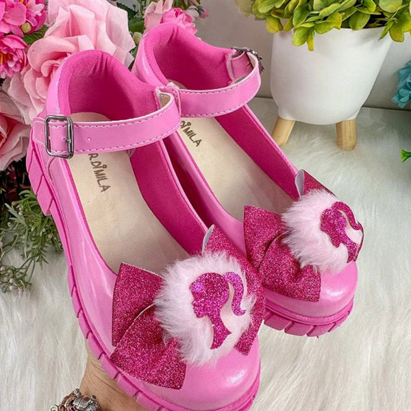 Sapatilha Mocassim Barbie Pom Pom