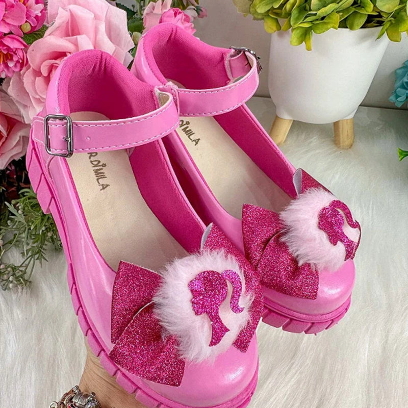 Sapatilha Mocassim Barbie Pom Pom
