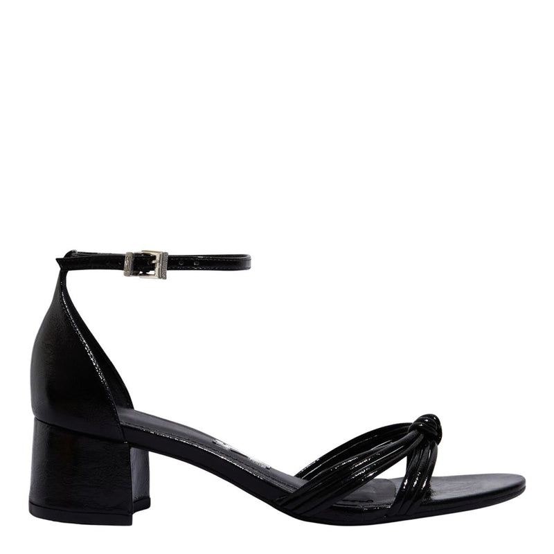 Sandália Metalizado Reflexo Preto