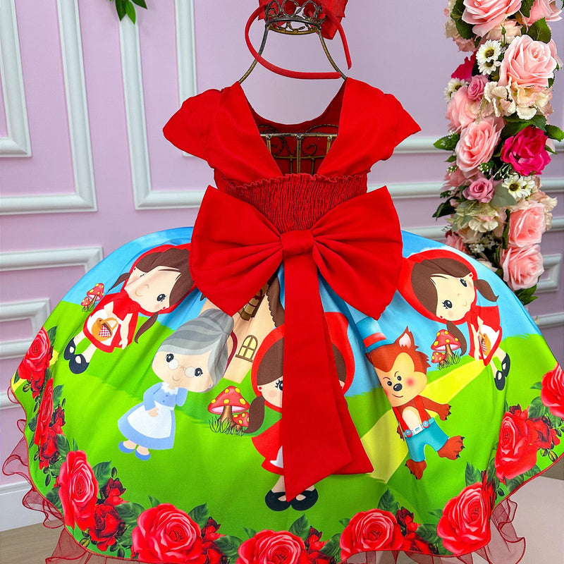 Vestido Infantil Temáticos da Gigi Chapeuzinho Vermelho - Glamim
