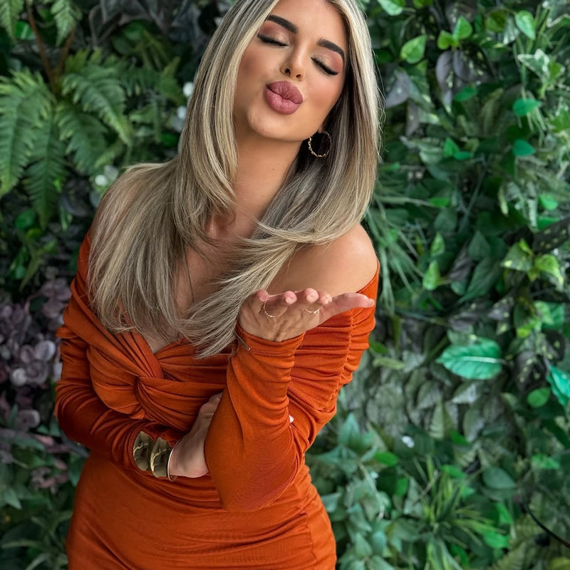 VESTIDO MIDI FEMININO TORÇAO ONÇA PRETA