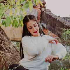 BLUSA MOLETOM MIkAELA COMO O SOL