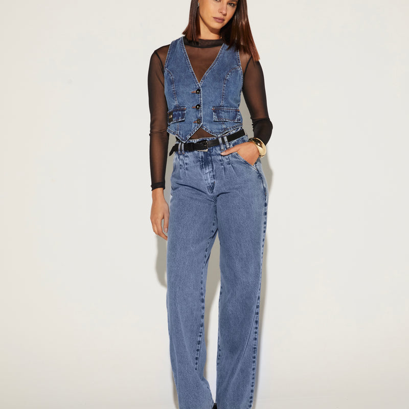 BLUSA FEMININA DE TULE GOLA ALTA ONÇA PRETA