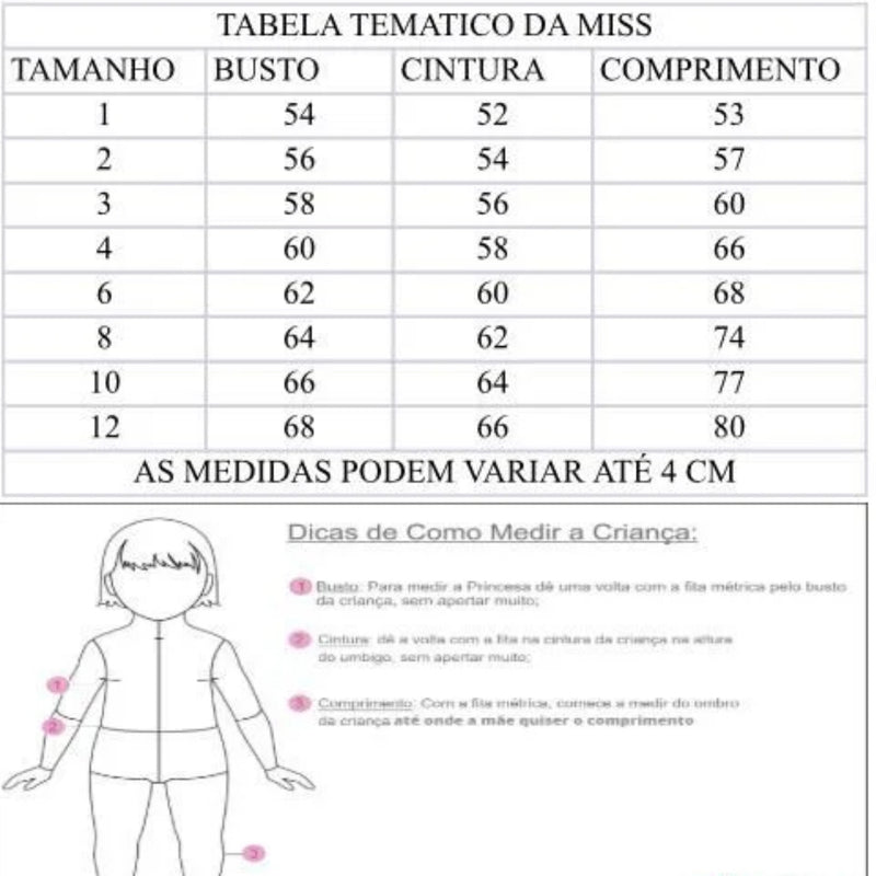 Vestido Tematicos da Miss Sky Patrulha Canina Glamim