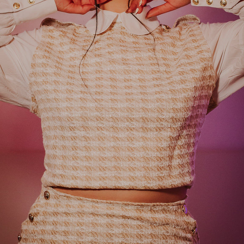 CONJUNTO MIkAELA  PIED DE POULE