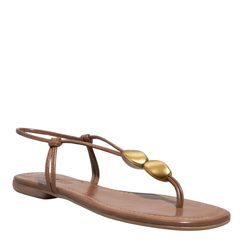 Rasteira Napa Madri Marrom