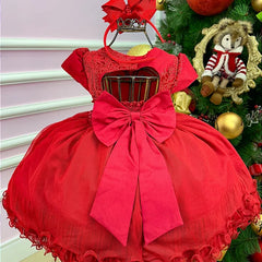 Vestido Glamim Vermelho infantil