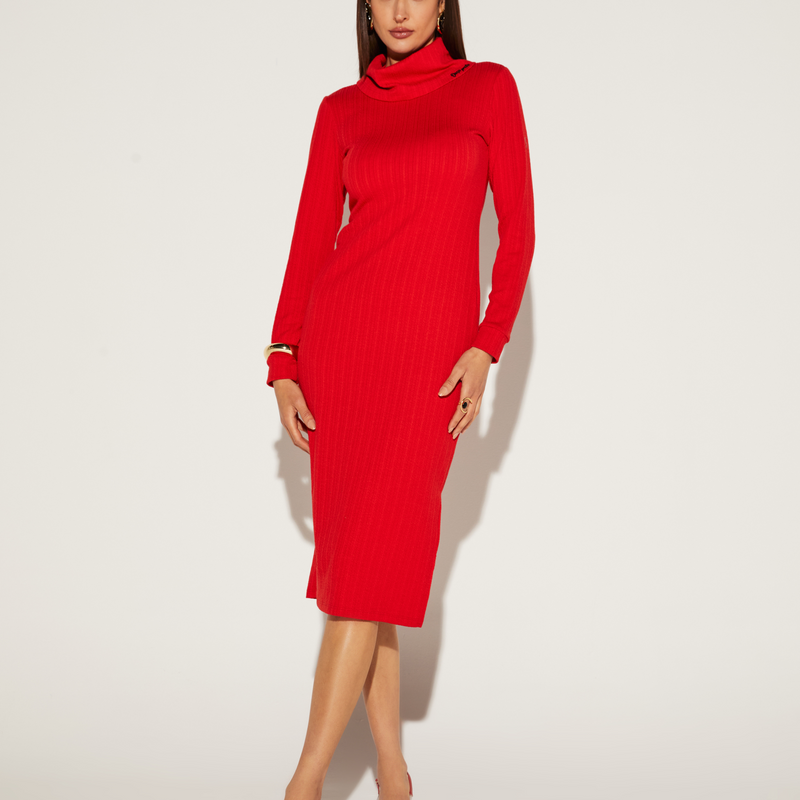 VESTIDO MIDI FEMININO COMFY ONCA PRETA