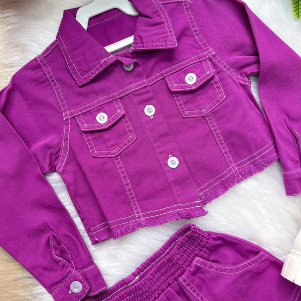 Conjunto Blogueirinha Inverno Mavi Jeans Violeta Glamim