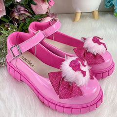 Sapatilha Mocassim Barbie Pom Pom