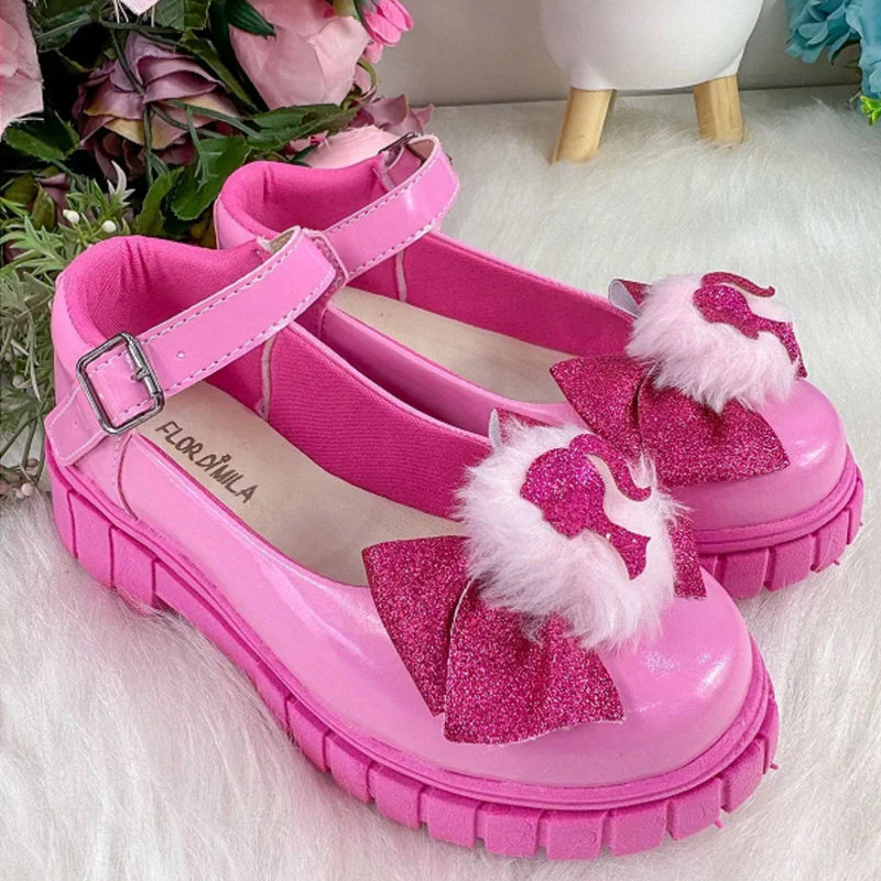 Sapatilha Mocassim Barbie Pom Pom