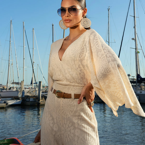 Blusa Cropped Lisa Com Mangas Amplas