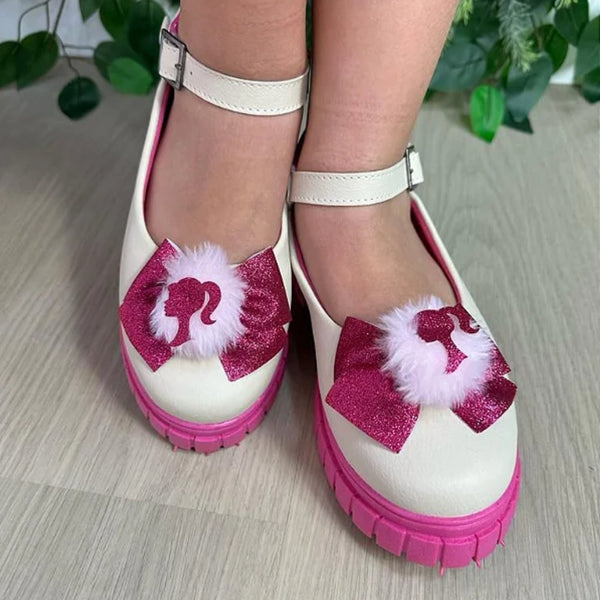 Sapatilha Mocassim Barbie Pom Pom