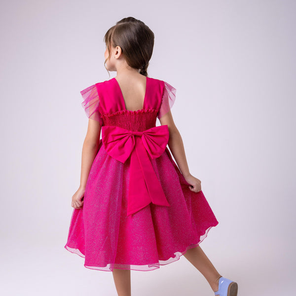 Vestido Tematicos Ysa Kids Lilo Stitch Pink Modelo