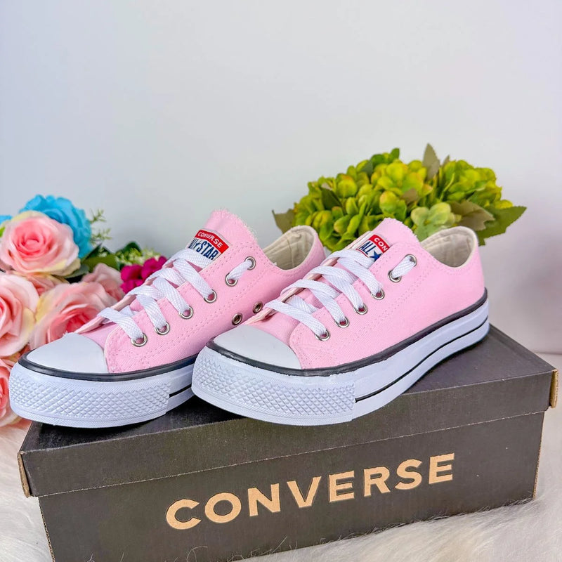 Tenis All Star Cano Baixo Rosa Bebe - Glamim