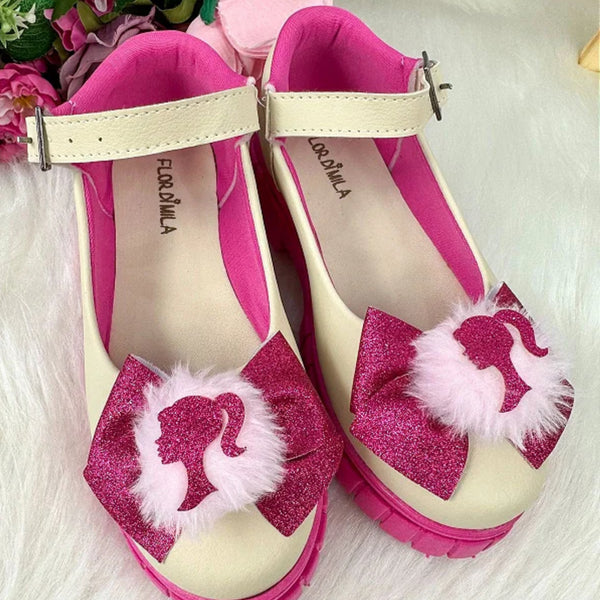 Sapatilha Mocassim Barbie Pom Pom