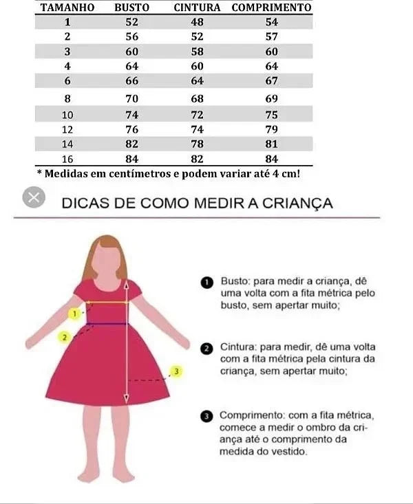 Vestido Infantil Temáticos Kids Frozen Glamim