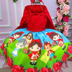 Vestido Infantil Temáticos da Gigi Chapeuzinho Vermelho - Glamim