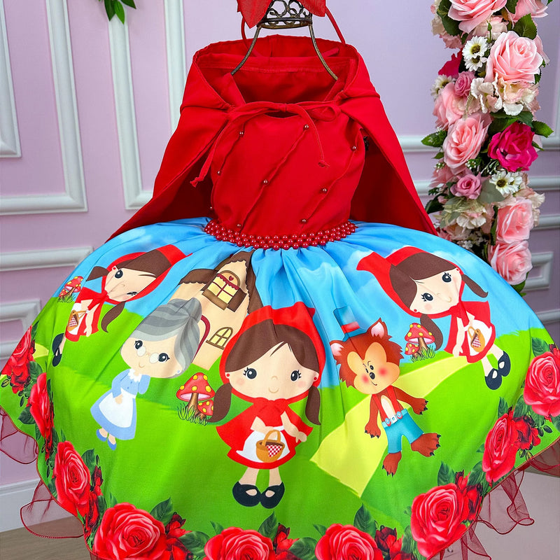 Vestido Infantil Temáticos da Gigi Chapeuzinho Vermelho - Glamim