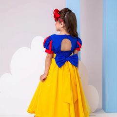 Vestido Bella Child/Fantasia Longa Branca de Neve Glamim