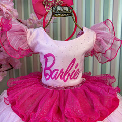 Vestido Infantil Lig Lig Temático Barbie Glamim